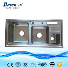 DS9245 manufacturer supply kitchen ware double stainless steel Sink with trash box